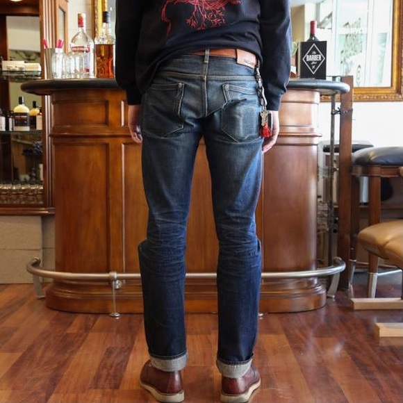Railcar Other - RAILCAR Distressed Denim Tapered Slim Cut Jeans